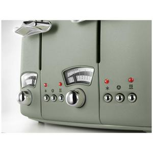 De'Longhi CTO4.GR Argento Flora 4 Slice Toaster - Green - gallery image 5