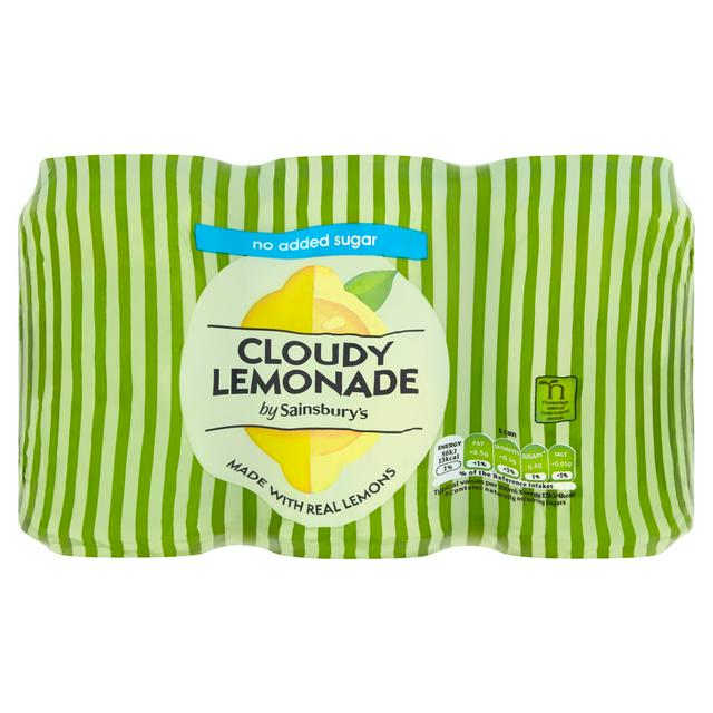 Sainsbury's Diet Cloudy Lemonade, 6x330ml - gallery image 1