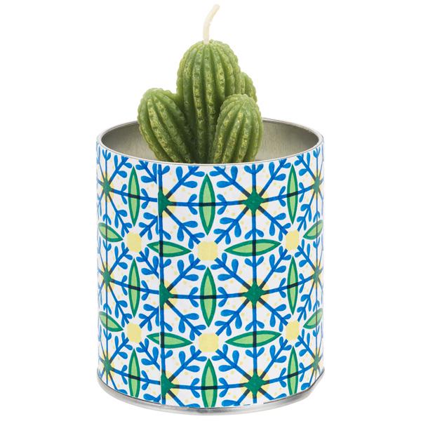 Sainsbury's Home Havana Mojito Tall Tin Candle with Faux Cactus - gallery image 1