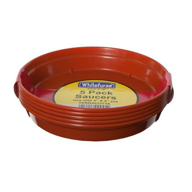 WHITEFURZE Pack of 5 Saucer - 15cm
