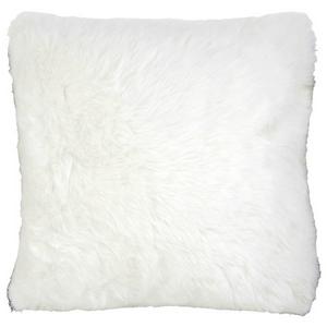 white furry cushions