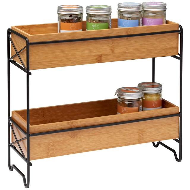 Sainsbury s Home Bamboo Wood Spice Rack Sainsbury s