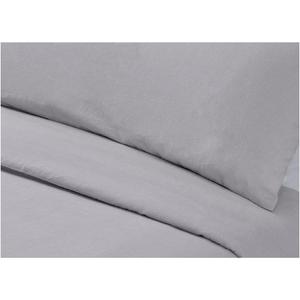 Habitat Soft and Cosy Brushed Cotton Bedding Set - Grey - gallery image 3