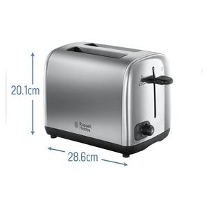 Russell Hobbs 2 Slice Brushed St/Steel Toaster 24081 - gallery image 2