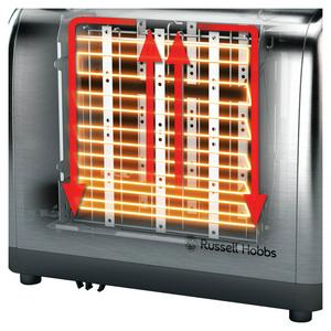 Russell Hobbs 2 Slice Brushed St/Steel Toaster 24081 - gallery image 5
