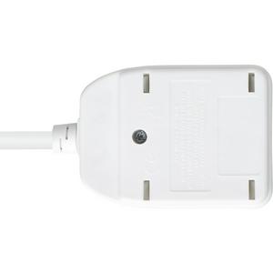 Masterplug Basic 1 Single Socket Power Extension Lead 5m Cable - White - gallery image 4
