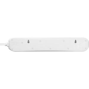 Masterplug 4 Socket 2m Extension Lead Individual Switches and LED - White - gallery image 4