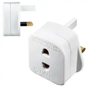 Masterplug Shaver Adaptor White