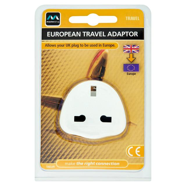 Buy Masterplug UK to Europe Travel Adaptor - 3 Pack, Travel adaptors