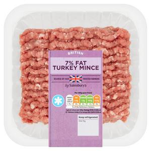 Sainsbury's 7% Fresh British Turkey Mince 500g