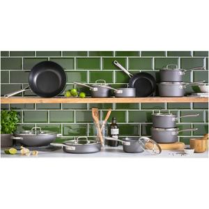 Habitat 3 Piece Hard Anodised Aluminium Saucepan Set - gallery image 2