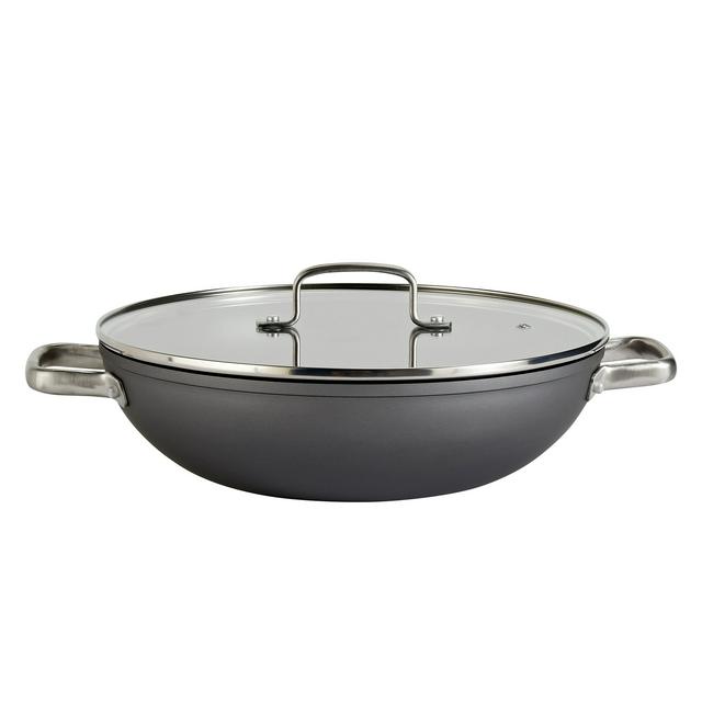 Sainsburys Habitat 30cm Hard Anodised Aluminium Double Handled Wok