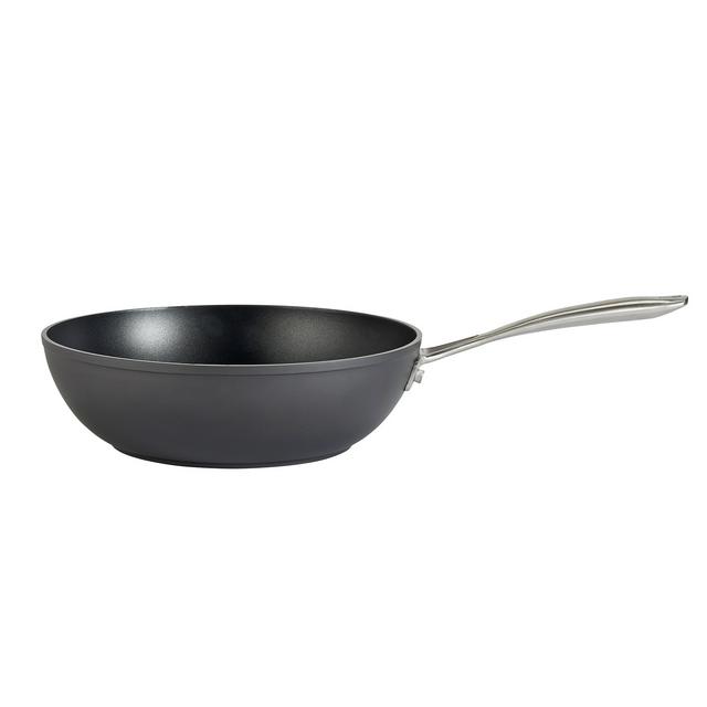 Habitat 28cm Hard Anodised Aluminium Wok Sainsbury's