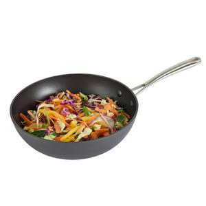 Habitat 28cm Hard Anodised Aluminium Wok - gallery image 2