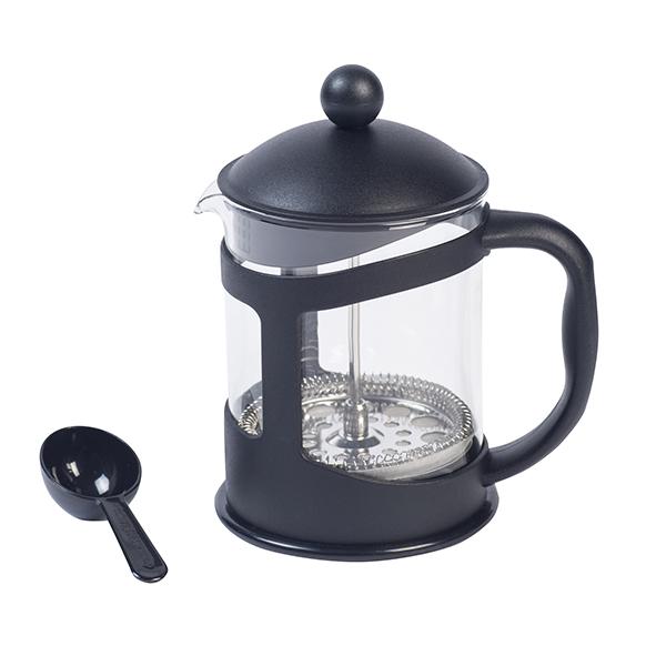 Habitat Plastic Cafetiere Black 4 Cup - gallery image 1