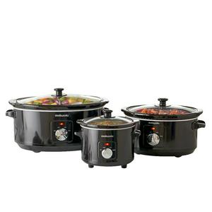 Cookworks Slow Cooker Black 6.5L - gallery image 2