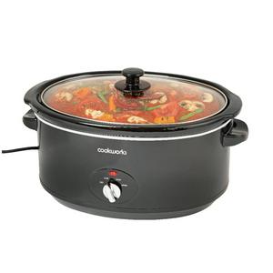 Cookworks Slow Cooker Black 6.5L - gallery image 4
