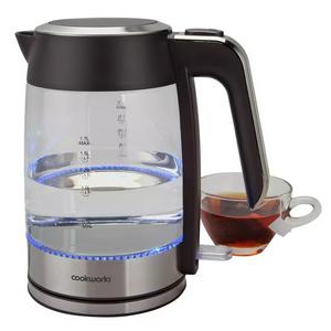Cookworks Illuminating Kettle - Glass and Stainless Steel - gallery image 2
