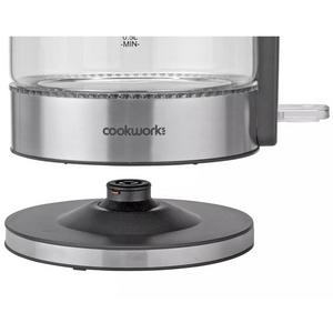 Cookworks Illuminating Kettle - Glass and Stainless Steel - gallery image 4