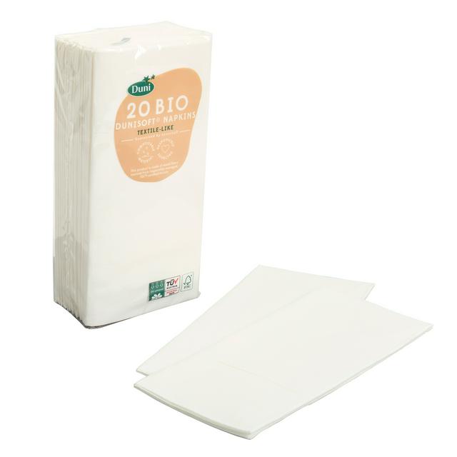 Sainsbury's Home Pack of 20 White Linen Effect Paper Napkins