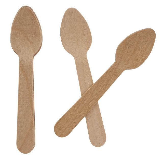 Sainsbury's Home Pack of 10 Wooden Teaspoons