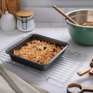 Habitat 20cm Non Stick Carbon Steel Square Cake Tin - gallery image 2