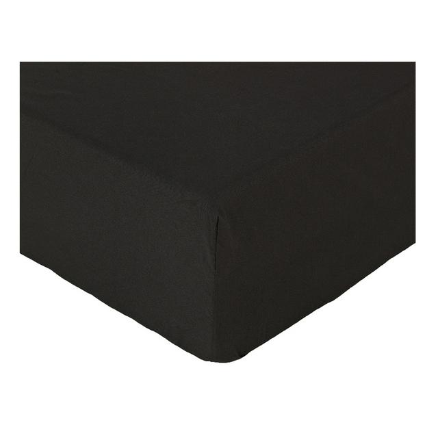 Habitat Cotton Rich Fit Sheet Black - gallery image 1