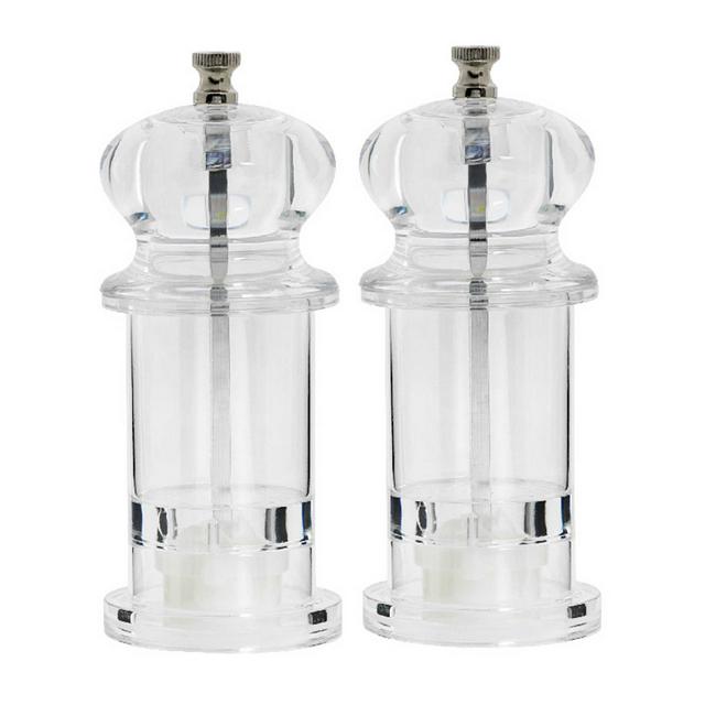 Sainsbury's Home Acrylic Salt & Pepper Mill - Clear - gallery image 1