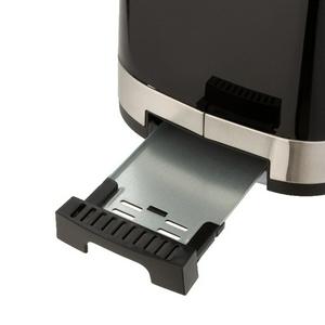 Cookworks Illuminated 2 Slice Toaster - Black Plastic - gallery image 4