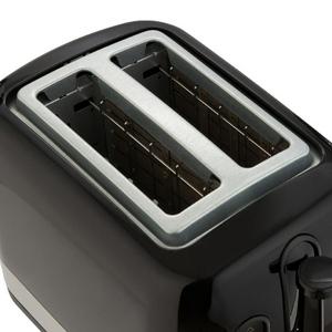 Cookworks Illuminated 2 Slice Toaster - Black Plastic - gallery image 5