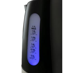 Cookworks Plastic Illuminated Kettle - Black - gallery image 2