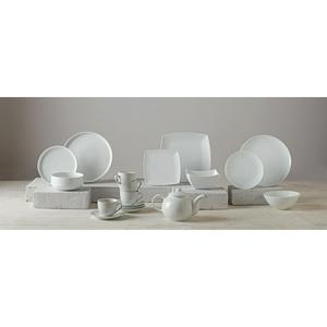 Sainsbury's Home Coupe 12 Piece Porcelain Dinner Set - Super White - gallery image 5