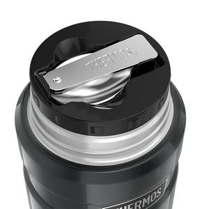 Thermos Stainless Steel King Gun Metal Food Flask - 470ml - gallery image 4