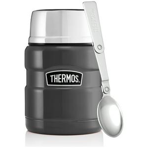 Thermos Stainless Steel King Gun Metal Food Flask - 470ml - gallery image 5