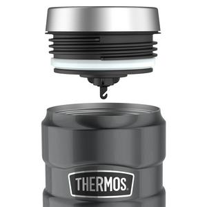 Thermos Stainless King Travel Tumbler 470ml - Gunmetal Grey - gallery image 3