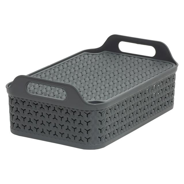 Strata 8L Urban Basket With Lid - Slate