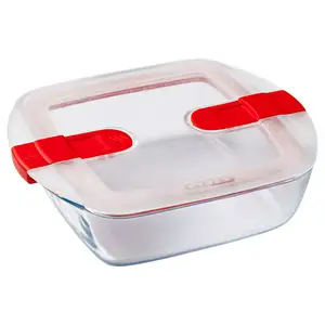 Pyrex Cook & Heat Large Square 1L Dish With Lid