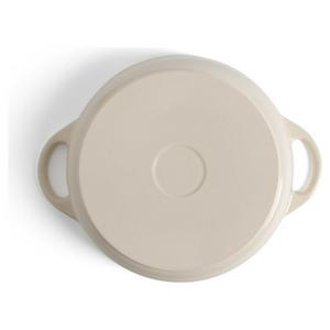 Habitat 4 Litre cast Iron Shallow Casserole Dish - Cream - gallery image 5