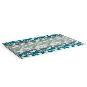 Habitat Blue Geo Bath Mat - gallery image 3