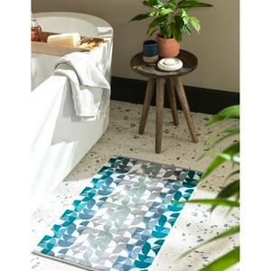 Habitat Blue Geo Bath Mat - gallery image 4