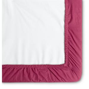 Habitat Cotton Rich 180 TC Fitted Sheet - Plain Berry - gallery image 4