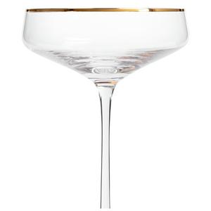 Habitat Gold Rim Champagne Coupe - gallery image 3
