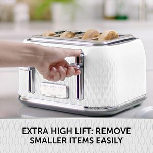Breville VTT911 Curve 4 Slice Toaster - White and Chrome - gallery image 4