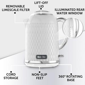 Breville VKT117 Curve Kettle - White and Chrome - gallery image 4