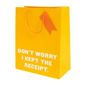 Sainsbury's Oh Deer Don't worry I kept receipt Large Present Gift Bag Birthday Celebration