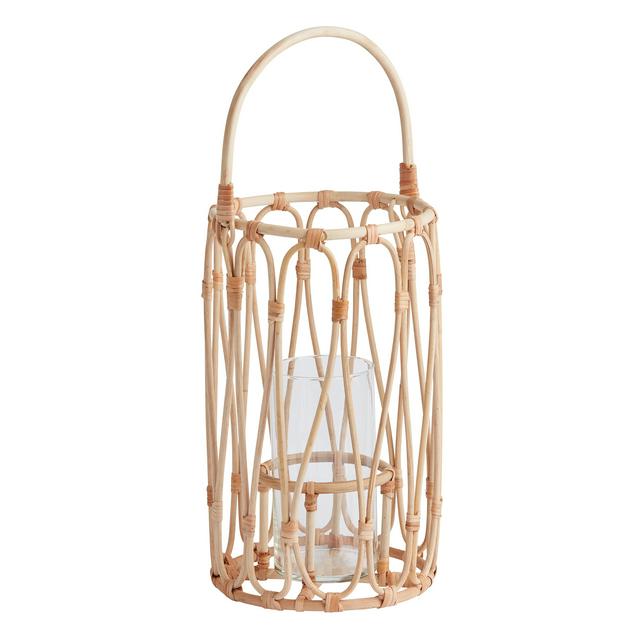 sainsburys rattan solar lantern large