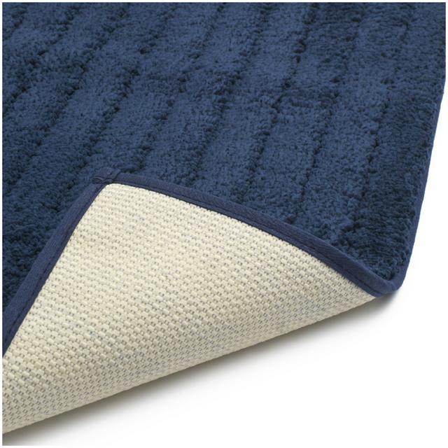 Sainsbury's Home Supersoft Quick Dry Bath Mat Country Blue