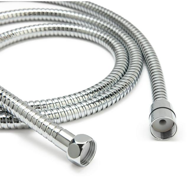 thumbnail image 2 of JSI 1.5m Stainless Steel Flexible Bath Shower Hose - Chrome Finish With Washers 2 of 3