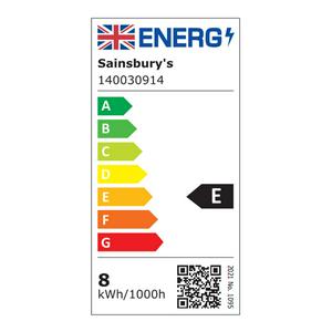 Sainsbury's Home Pack of 2 LED Standard 60W ES Daylight Light Bulb - gallery image 3