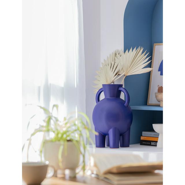 Vases Home Décor Home & Living Blue footed vase